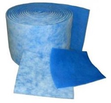 60' Roll 2" Polyester Filter Media HVAC Furnace Blue/White Bulk Poly