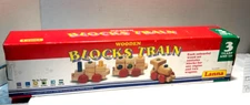 Vintage Charlie Toys Wooden Blocks Train Children's Toy Train Set