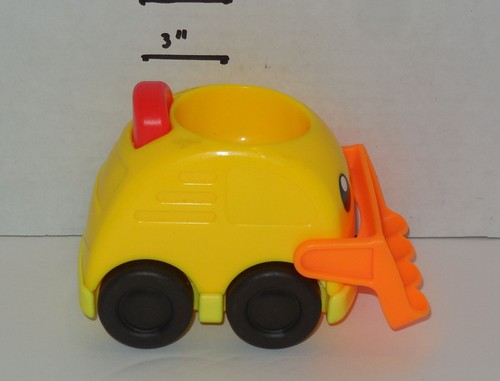 Fisher Price Press & Rattle Racers Bulldozer Toddler Developmental Toy Rare HTF