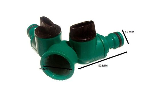 NEW 100 X Hose Connector Quick Fix with Dual Shut-Off and Standard Hose Fitting