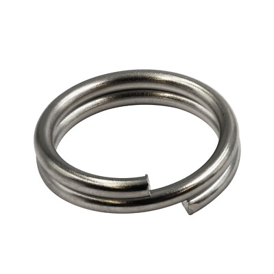 X-Heavy 100x abgerundete Edelstahl Sprengringe Splitring Spaltring Schlüsselring