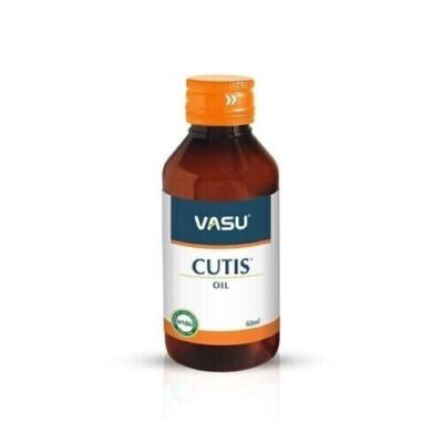 Vasu Ayurveda Cutis Oil (60ml) for Eczema,Dermatitis & Itching