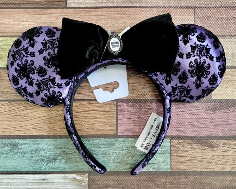 ☆US Disney Parks☆Haunted Mansion 壁紙柄カチューシャ The Haunted Mansion Wallpaper Ear Headband for Adults