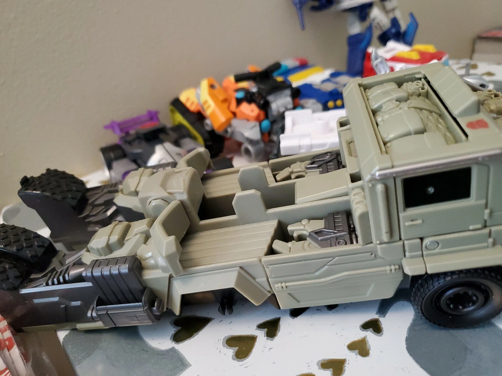  fun transformers lote de 8 snowplow avião carro de polícia atv exército 