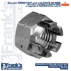 HEXAGON SLOTTED CASTLE NUT M5 M6 M8 M10 M12 in A2/304 STAINLESS STEEL DIN 935