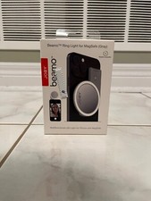 Joby Beamo Ring Light for MagSafe Gray LED iPhone Magnetic Selfie Camera