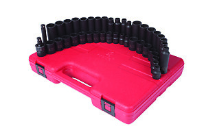 Sunex Tool  3342 42 Piece 3/8'' Dr. Sae/Metric Dp And Sh. Impact Socket Set
