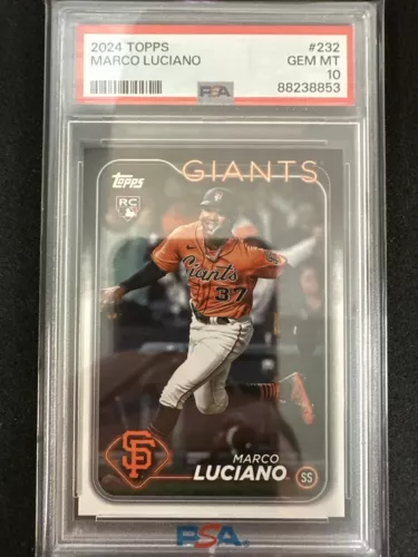2024 Topps Marco Luciano Rookie RC #232 PSA 10 San Francisco Giants GEM MINT