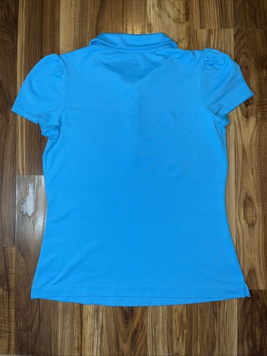 Lilly Pulitzer Frida Ruffled Sleeveless Polo Sm Luxletic Blue Turquoise - Picture 11 of 11