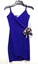 Almost Famous Tank Royal Blue Tie Side Bodycon Dress Womens Small New With Tags