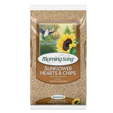 Sunflower Hearts & Chips Wild Bird Food, No Mess Sunflower Seeds for Birds, 5...