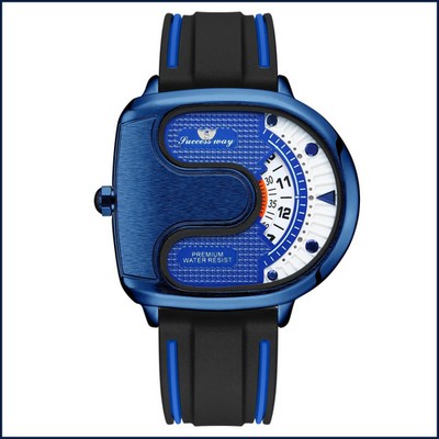 2026 Trend Personality Novel U-Shaped Design Men Watch Creative Dial Rotating