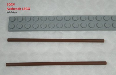 LEGO NEW Reddish Brown Plastic Hose 9.6 cm (2x) 6508632 Brick 100749