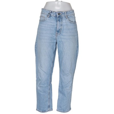 H&M, Jeans, Größe: 36, Blau, Baumwolle/Elasthan, Einfarbig, Denim, Damen #IOF
