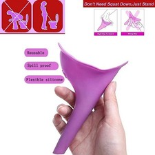 Female Urine Wee Funnel Portable Woman Ladies She Urinal Camping Travel Loo Pee