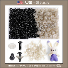 320Pcs 6mm Safety Eyes for Amigurumi Black Craft Doll Eyes for Crochet Animals
