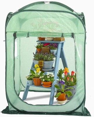 Pop Up Greenhouse Tent,Portable X-Large Walk-in Flower House ,Indoor Outdoor