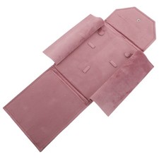 Velvet Necklace Jewelry Display Folder - Travel Necklace Organizer Jewelry