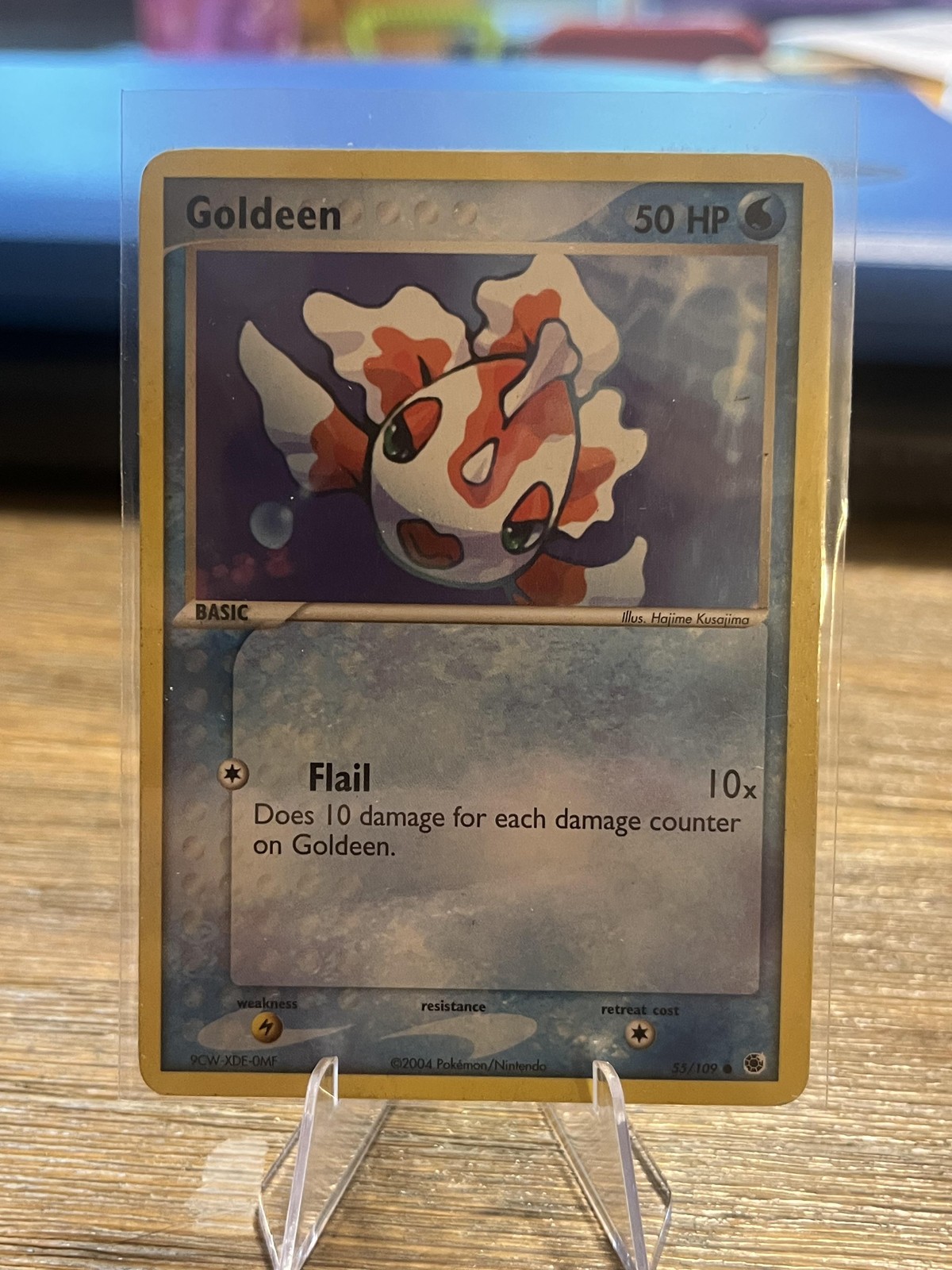 Pokemon TCG Goldeen 55/109 Common Water HP50 Moderately Played Card English