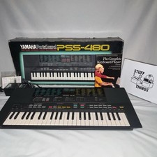 Yamaha PortaSound PSS-480 Keyboard Vintage Boxed With Power Supply & Manual