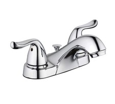 Glacier Bay 4 in. Centerset Double-Handle Low-Arc Bathroom Faucet w/ Chrome