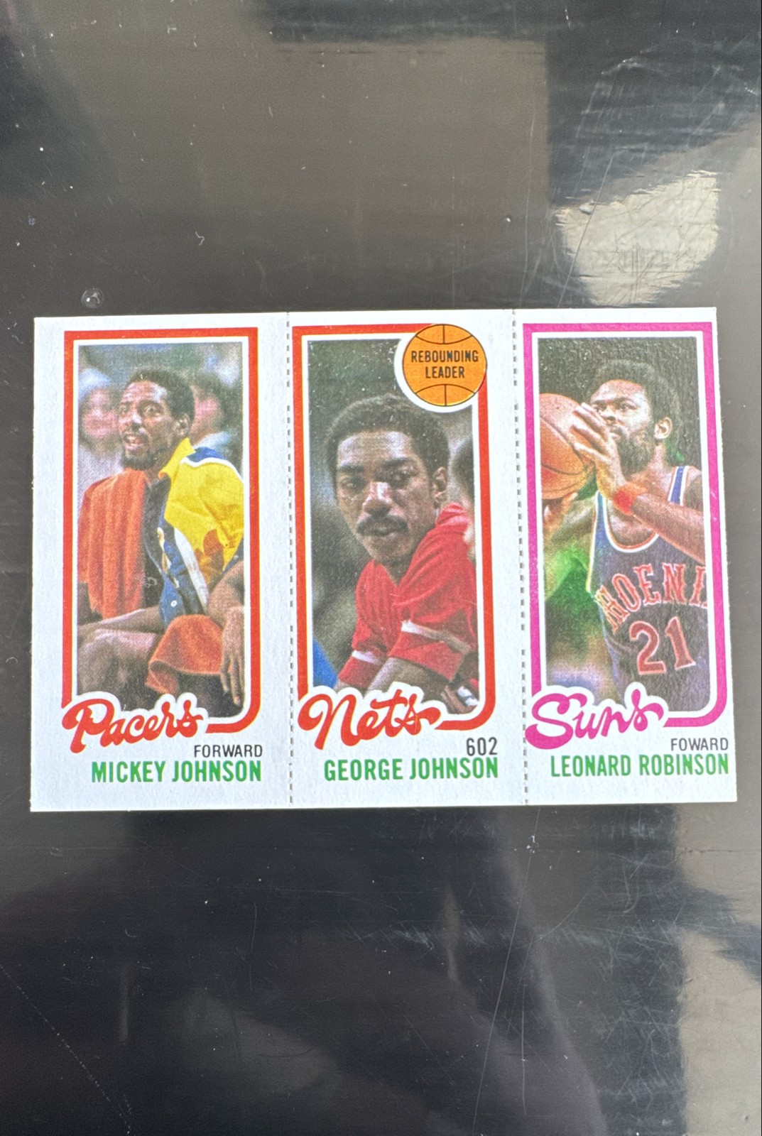 1980-81 Topps - Truck Robinson, George Johnson, Mickey Johnson #193-154-119