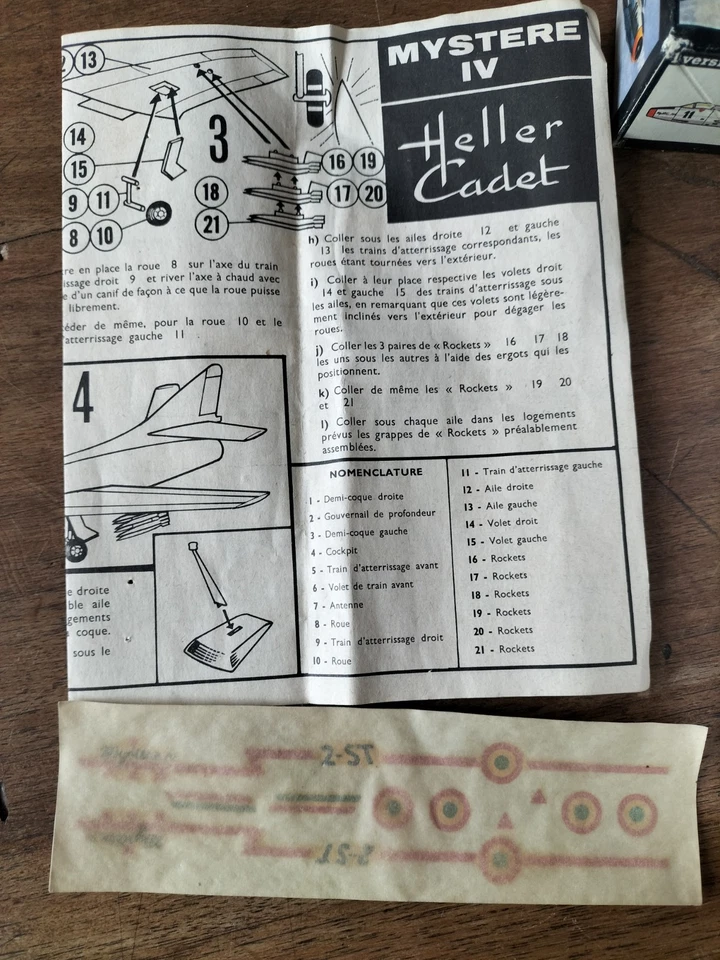 SUPER MYSTERE B2 / MYSTERE IVA 1/100 HELLER CADET - LIRE DESCRIPTION - Photo 2/3