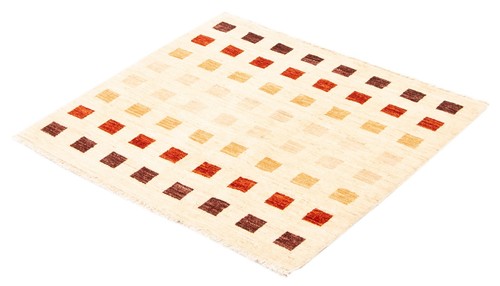 Traditional Hand Knotted Area Rug 4'1" x 3'10" Wool Carpet - Picture 4 of 9