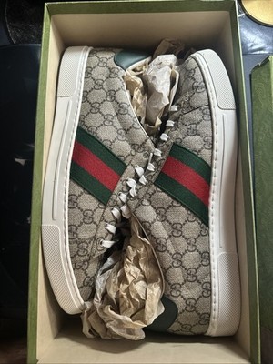 Gucci-Ace GG Supreme Sneakers-760775- 100% Certified Authentic -US