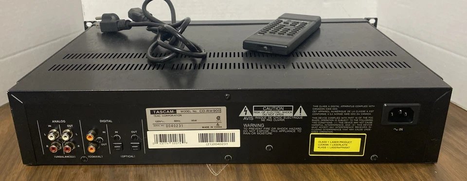 Tascam CD-RW900MKII Professional CD Recorder/Player remote (3 Bad buttons) Works - Image 4 of 4