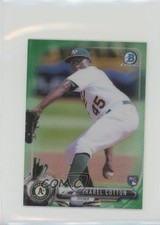 2017 Bowman Chrome Minis Base Rookies Green Refractor 24/99 Jharel Cotton 8t7