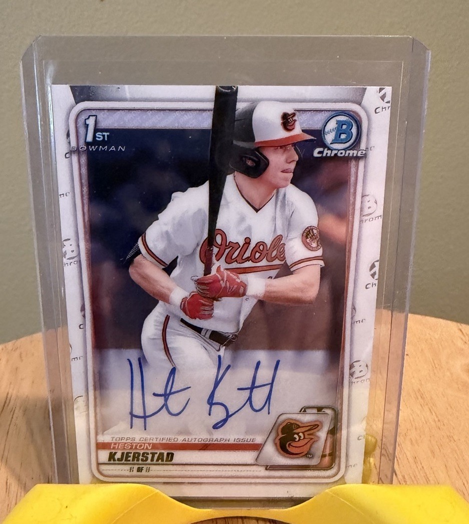 2020 Bowman Chrome Draft Heston Kjerstad 1st Prospect Auto #CDA-HK Base Orioles
