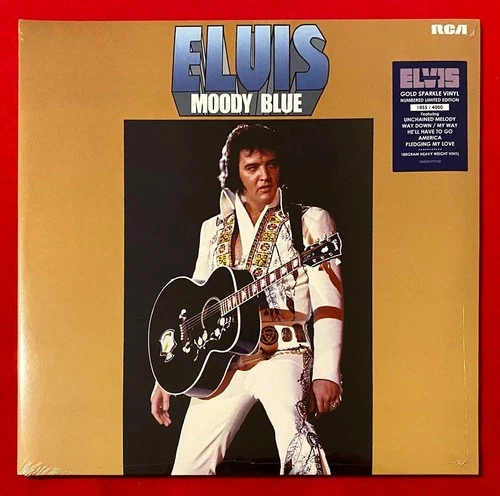 Elvis Presley – Moody Blue - FTD Numbered Edition - 2x 180-Gram Gold Sparkle LP