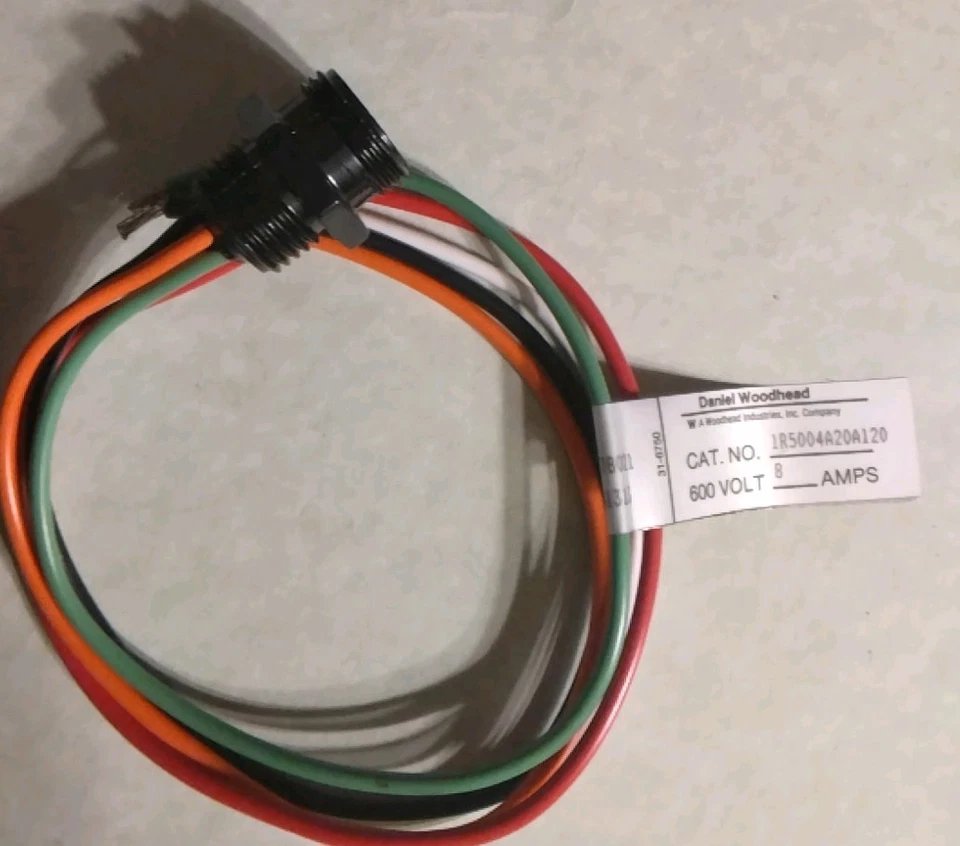 CABLE ASSEMBLY 12" PIGTAIL 16 AWG PVC LEADS CIRCULAR  5 POS FEMALE CONNECTOR NEW - Image 2 of 4