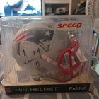 Sony Michel Signed Speed Mini Helmet JSA COA Patriots