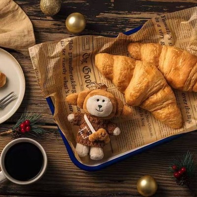 2026 Starbucks Taiwan Limited Edition Mini Croissant Bearista Bear