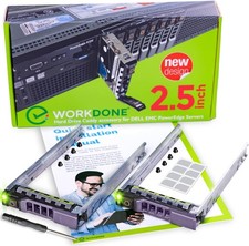 Dell G176J/KG7NR 2.5in SAS Hard Drive Tray/Caddy New in Box, 2 Caddies