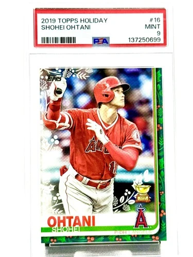 2019 Topps Holiday #HW16 Shohei Ohtani PSA 9