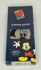 Vintage Mickey Mouse Unlimited Slipper Socks Black New in Box K Mart NOS