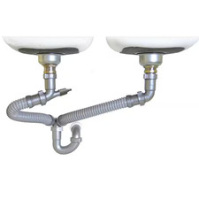1.5 in Drain Kit Double Bowl Kitchen Sink Pipe Fitting Plumbing Part