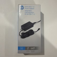 New HP 65W USB-C LC Power Adapter PN 1P3K6AA ABA OEM Laptop Computer Charger