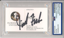 JIMBO FISHER FSU FOOTBALL FLORIDA SIGNED BUSINESS CARD PSA DNA COA AUTOGRAPHED