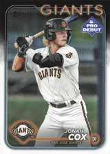 2024 Topps Pro Debut Jonah Cox #PD-61 San Jose Giants