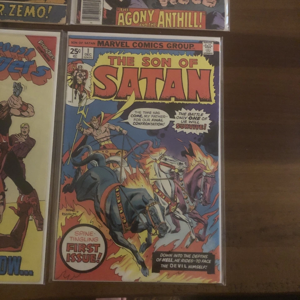 Marvel Comics Lot Of 9 Key Son Of Satan 1 Hawkeye 1 Infinity Crusade 1 Complete - Image 3 of 4