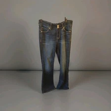 JAG jeans Size 4/27 Dark Wash Distressed Boot Cut Midrise Jeans