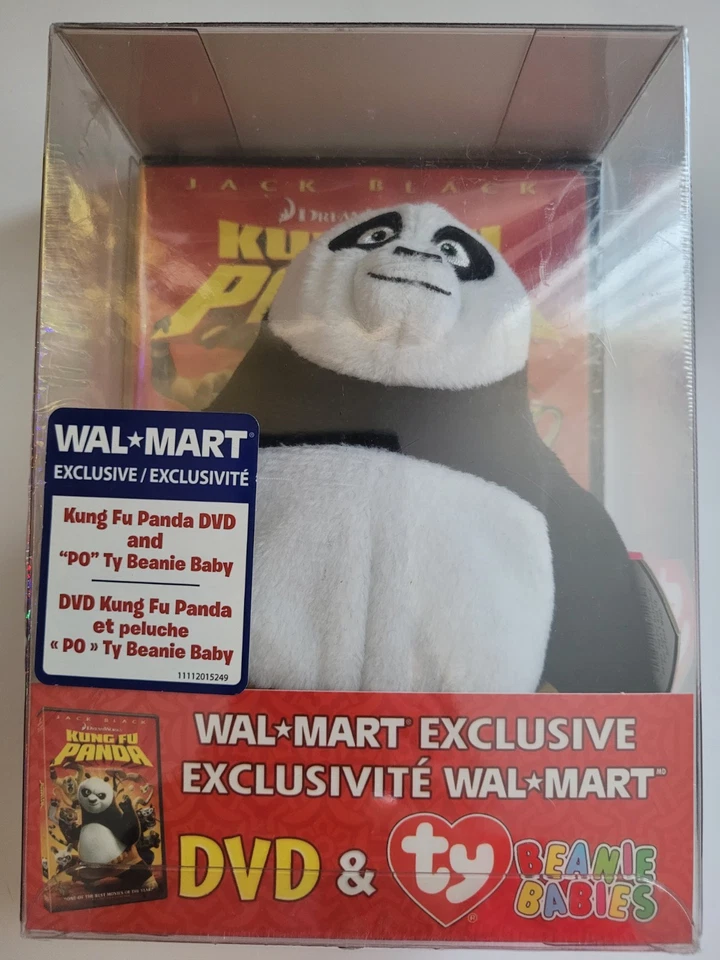 DreamWorks Kung Fu Panda DVD y "Po" Ty Beanie Baby Walmart Exclusivo Nuevo Foto 2 de 4