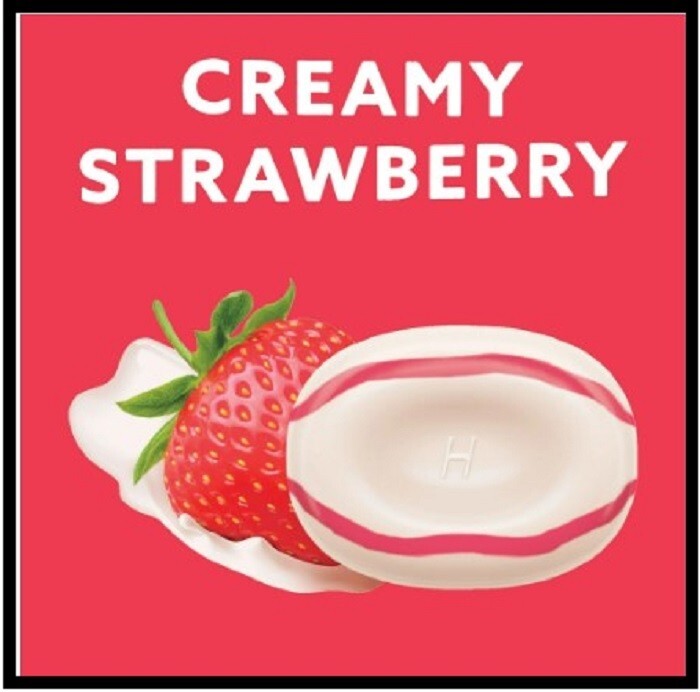 HALLS Cough Drop Breezers Cool Creamy Strawberry 25ct