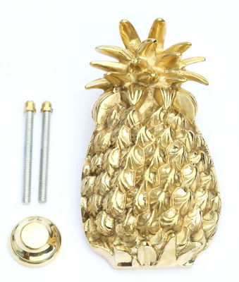 Großer massiver Messing Ananas Türklopfer - antike dekorative Klopfer (7''/17cm)