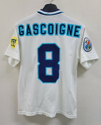1996 ENGLAND Home S/S No.8 GASCOIGNE EURO 96 96-97 jersey 1996 ENGLAND Home S/S No.8 GASCOIGNE EURO 96 96-97 jersey