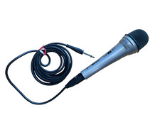 Memorex Corded Microphone 10 Ft Cord 1/4" Plug Karaoke Stage Performances UNTEST